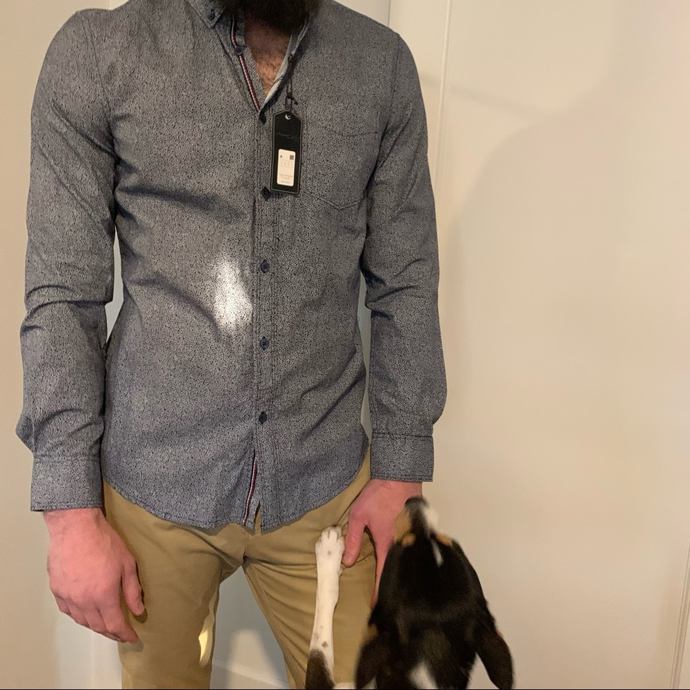 Denim & Flower men’s button-down - M